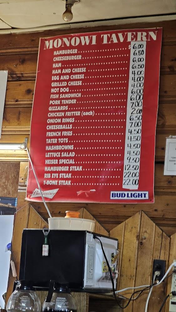 Monowi Tavern Menu image 4